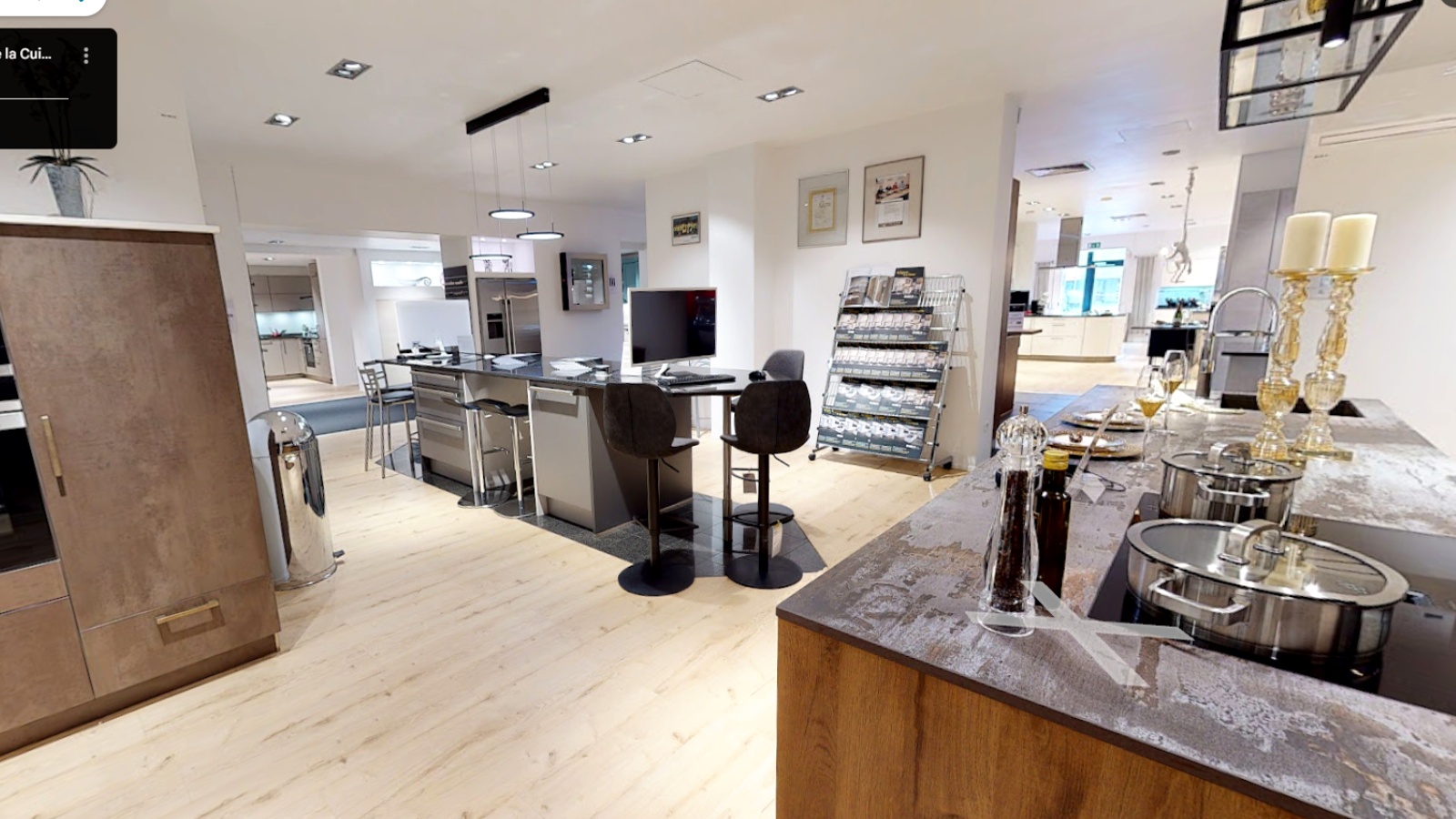 Visite virtuelle showroom cuisines