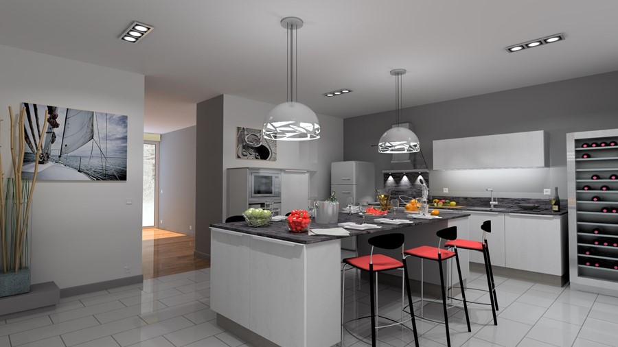 2026 Aménagement d’un espace cuisine ouvert